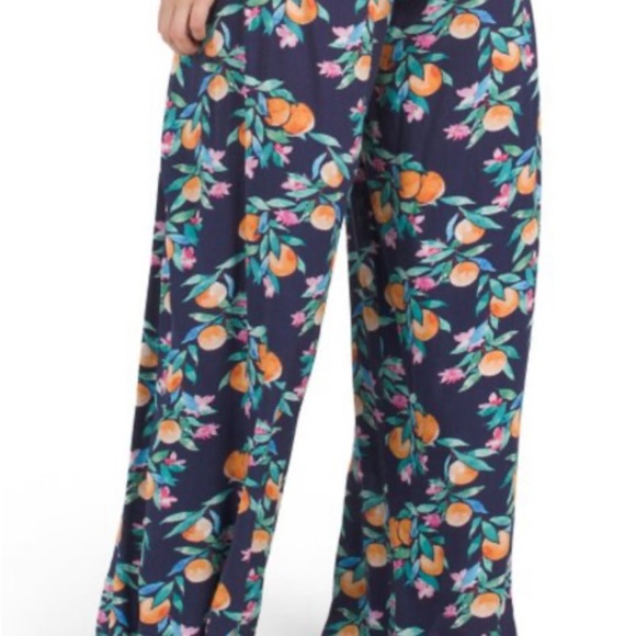 SUNSHINE 79 Peaches Wrap Cover-up Wide Leg Slit Pants. Size S - Picture 4 of 6